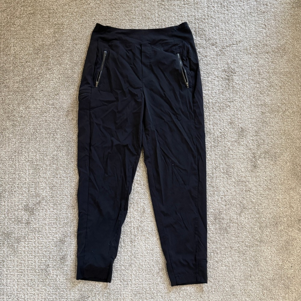 Athleta Trekkie North Joggers Black Hiking Pants Sz 6 Gorpcore Outdoor Trail - Picture 2 of 12